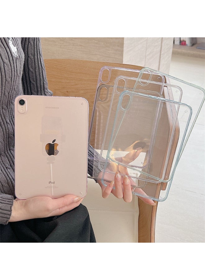 حافظة حماية لجهاز IPad Pro11 Air6/54 أكريليك مضادة للانحناء الجيل 10 شفافة 10.2 حافظة مضادة للسقوط Mini7-اللون: أخضر فاتح-نموذج قابل للتطبيق: عالمي لجهاز Ipad Air11 2024/pro11 2022/2021/2020/2018/air5/4 - Image 3